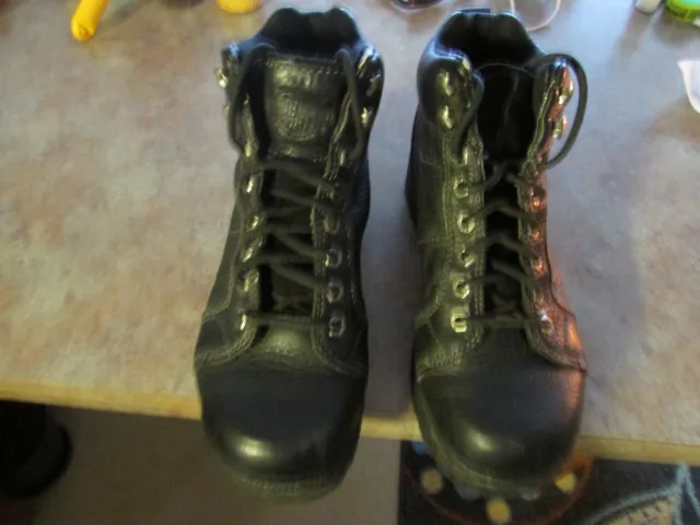 Harley Davidson Women's Size 8.5 Tyler Chukka Black Leather Riding Boots D84280