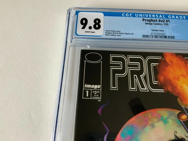 Prophet V2 1 Cgc 9.8 White Pages Variant Cover Boris Vallejo 1 Of 2 Image Comics 3
