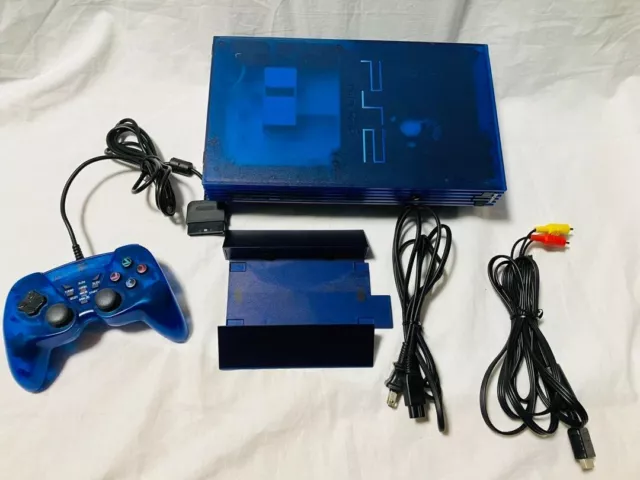 CONSOLE - PLAYSTATION 2 FAT OCEAN BLUE (JP VER.) (1)