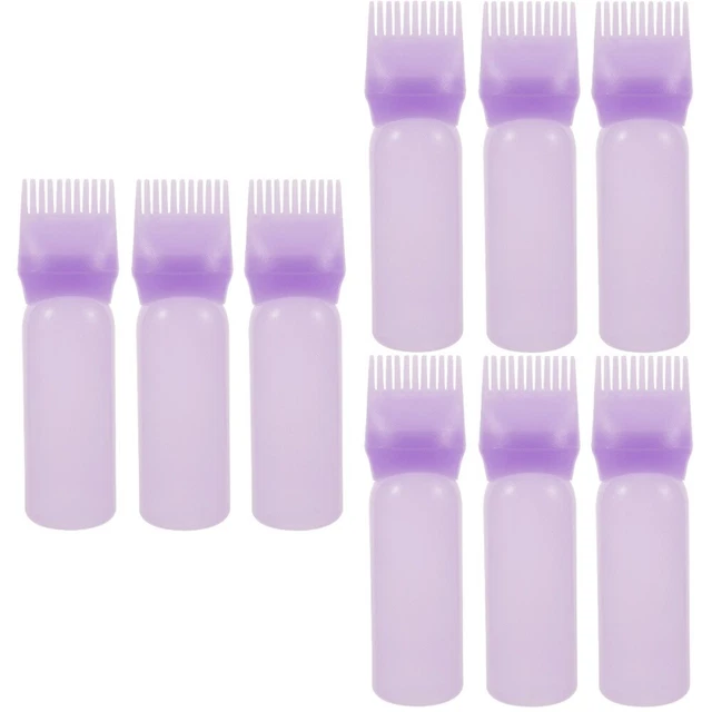 9 ud. Peine aplicador botella aceites para el cabello aplicador moribundo botella raíz
