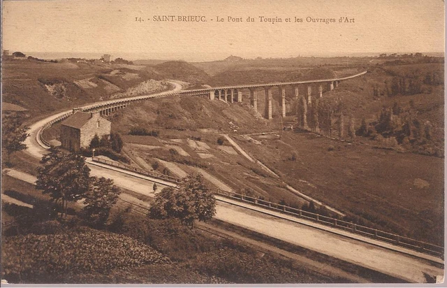 Cpa Saint Brieuc. Le Pont Du Toupin..... Ecrite. Be