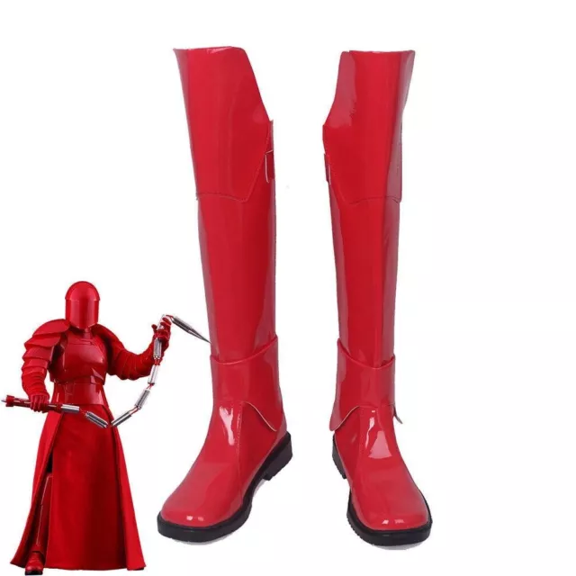 Star Wars Los Últimos Jedi Élite Guardia Pretoriana Zapatos SCosplay Botas Rojas