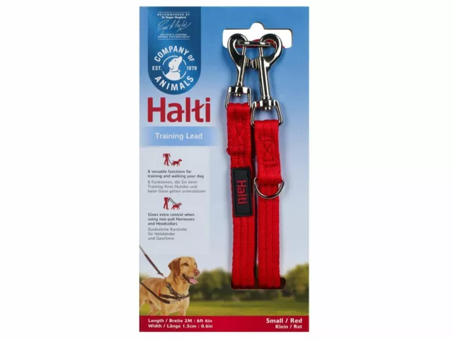 Halti Double Ended Training Dog Puppy Lead/Leash Red