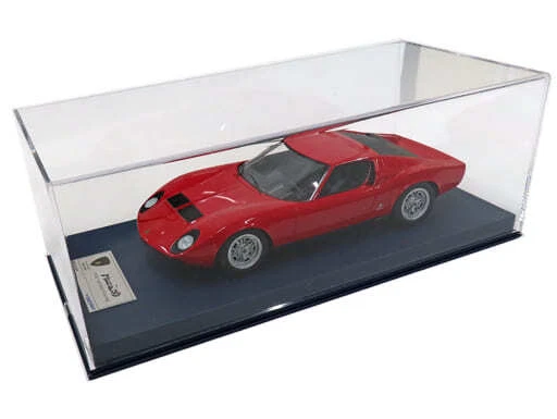 Mini Car Damaged Box 1/18 Lamborghini Miura P400 Paris Motor Show 1966 Red Lsmh0