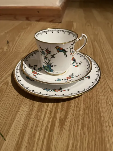 Tuscan fine English Bone China Tea Cup & Saucer, Both Hand Painted.