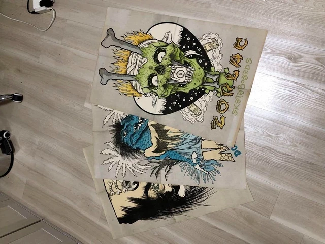 ORIGINAL OLD ZORLAC PUSHEAD POSTER SET（ZORLAC SKATEBOARD）