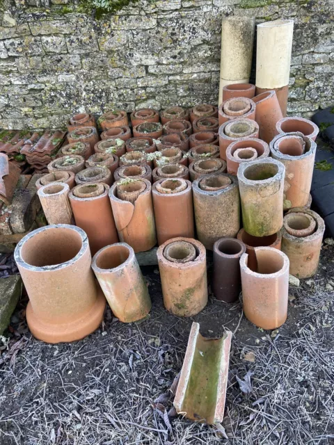 Terracotta Pipes In Lots of 6 wine, Garden, Bug Hotel Salvage Antique Vintage