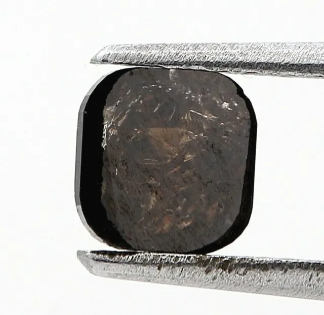 Rustique Véritable Naturel Diamant 0.82ct Grisâtre Marron Scintillant Ovale Rose 3