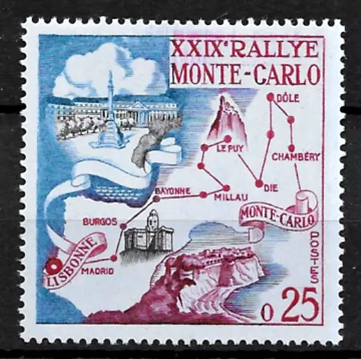 Monaco 1960 Transport, Cars, Monte Carlo Rally, UNM / MNH