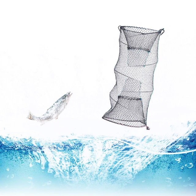 Portable Fishing Landing Net Collapsible Fishing Net Galvanized