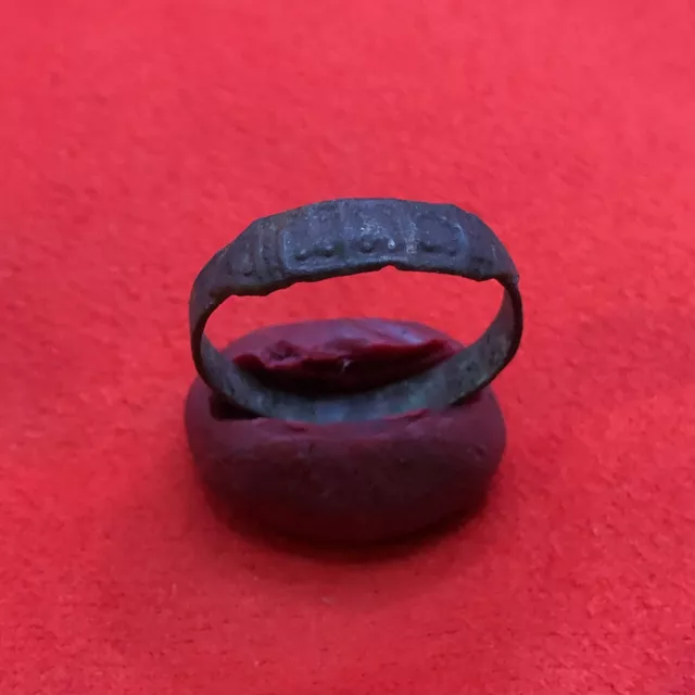 Rare Ancient Bronze Ring Artifact Original Antique Collectible Medieval Vintage