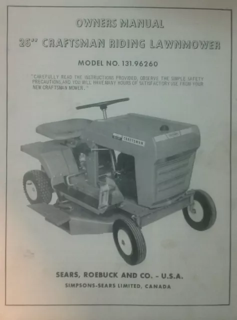 Craftsman v60 hotsell mower manual