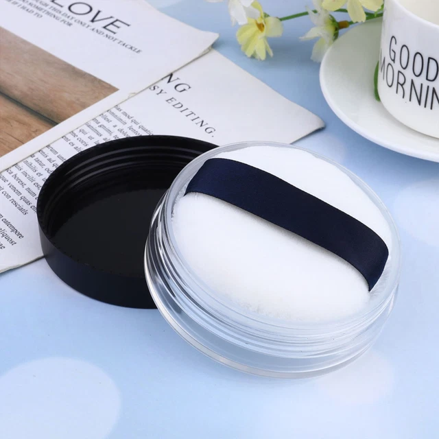20 G Lose Puderdose Mit Fach Make-up-Puder Tragbare Kosmetikbox Black