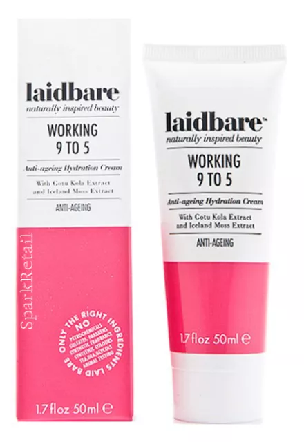 Laidbare Laid Bare WORKING 9 TO 5 Anti-Ageing Hydration Cream Moisturiser 50ml