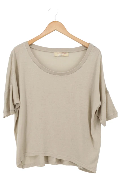 TOM TAILOR Damen Sweatshirt Gr. S - Beige - Trendy &amp; Bequem!