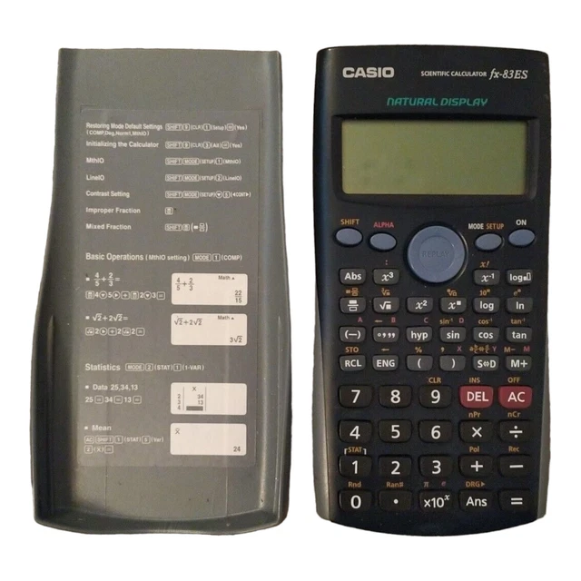 CASIO SCIENTIFIC CALCULATOR fx83ES A levels GCSE School Science Maths