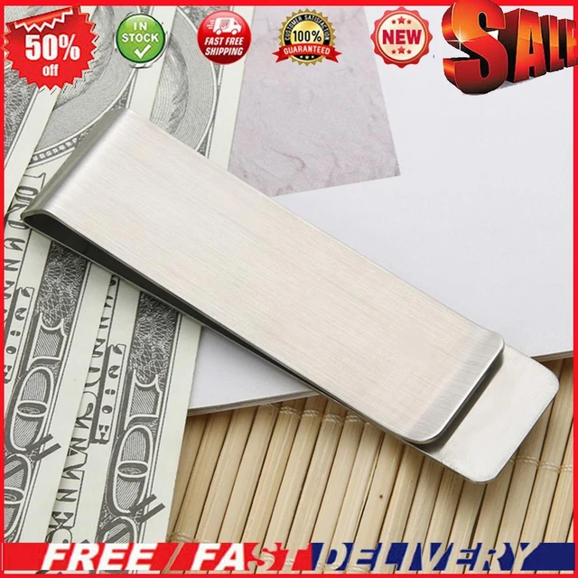 5 Fermasoldi Per Portafoglio In Acciaio Galvanizzato - Molla Dura, 85mm, Finitura Bronzo Per Banconote