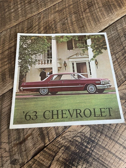 1963 Chevrolet  ORIGINAL DEALER BROCHURE ( WITH OPTIONS & FEATURES )