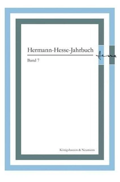 Hermann-Hesse-Jahrbuch, Bande 7 Ponzi, Mauro Livre
