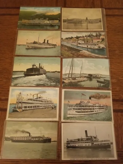 Great Lakes Steamship Vintage Postcard Lot