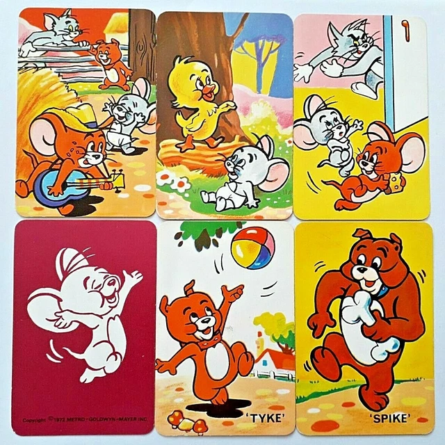 VINTAGE CARD GAME Pepys Tom & Jerry 1972 44 Cards With Box & Rules