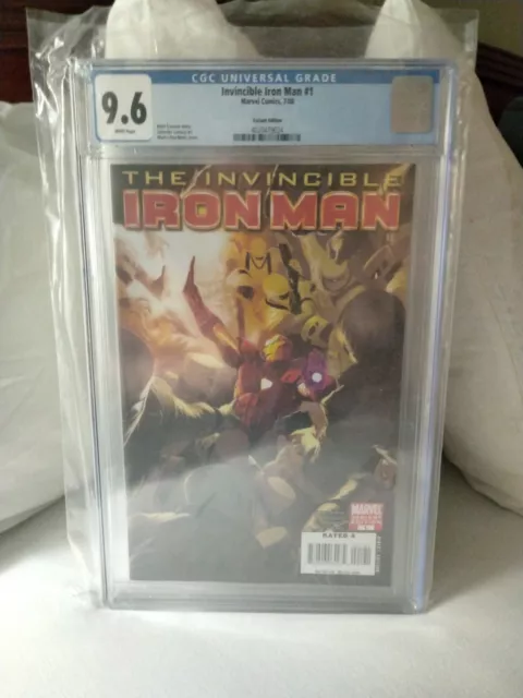 The Invincible Iron Man #1. CGC 9.6. Direct Edition. Variant Edition.