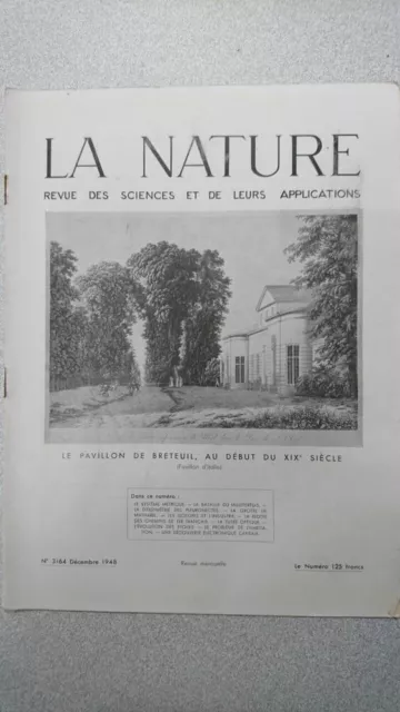 La nature n° 3164 / Décembre 1948 | Bon état