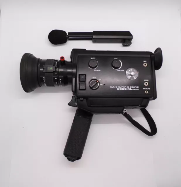Elmo Super 8 Sound 260S-XL Film Camera with Bag Instructions Made in Japan