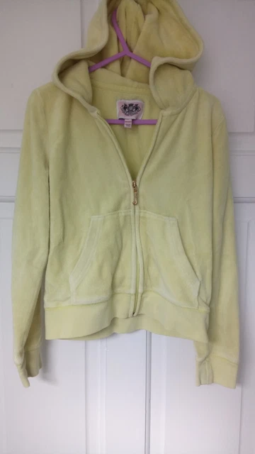 Giacca con cappuccio con cerniera ragazza Juicy Couture logo completo sul retro età 5 anni
