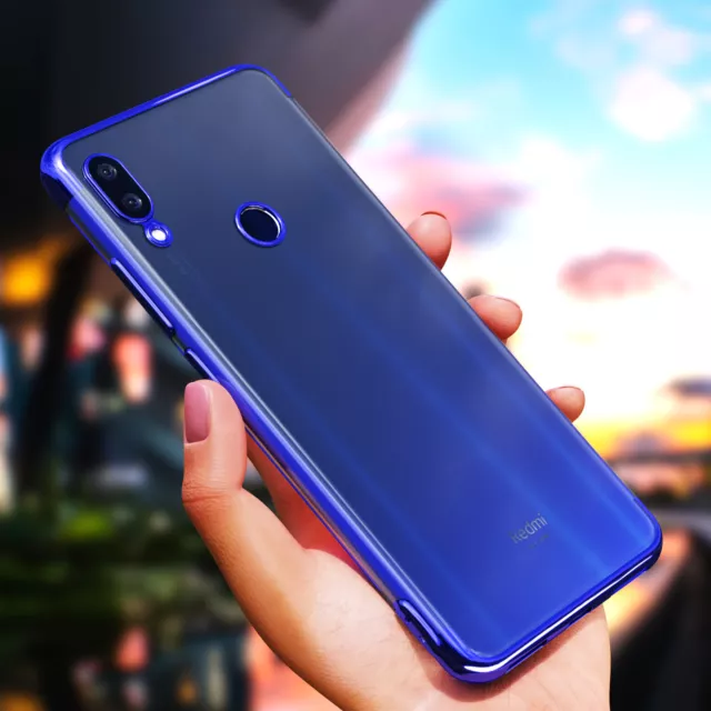 Hülle für Xiaomi Redmi Note 7 Cover Schutzhülle TPU Bumper Etui Schale Slim Case