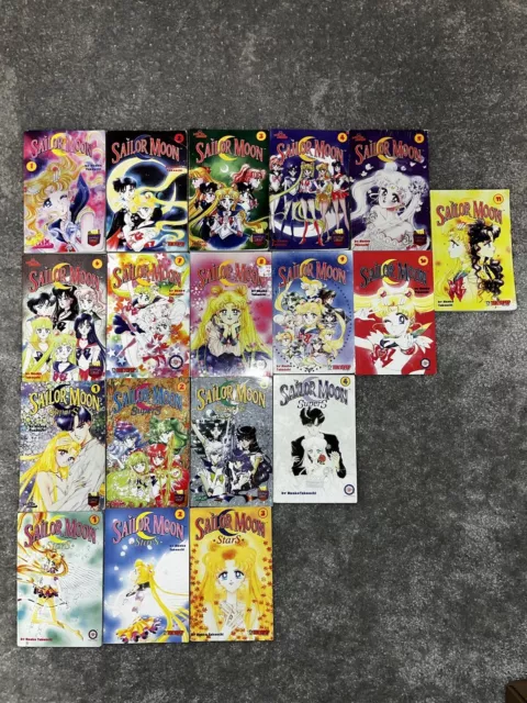 Sailor Moon Complete 18 OOP Vintage Tokyopop, Chix Comix, Mixx English Manga