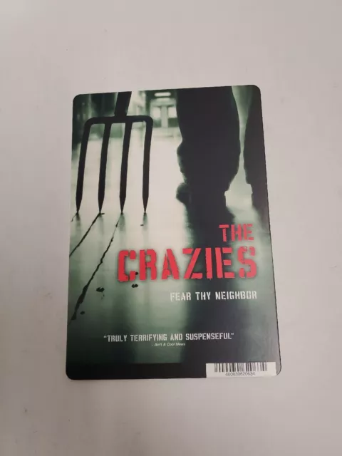 The Crazies  BLOCKBUSTER SHELF DISPLAY DVD BACKER CARD ONLY 5.5"X8"