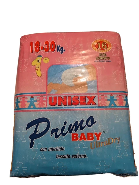 1 Paquet couches Extra Large Italian Primo Baby  Diapers alte vintage vtg abdl