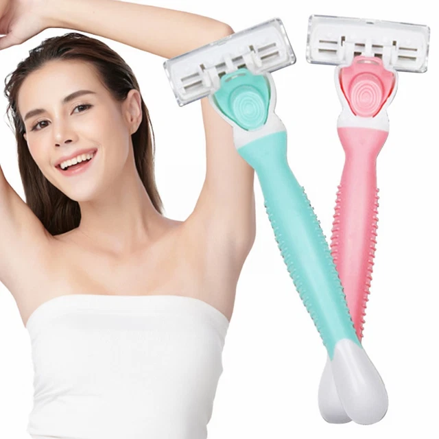 Raspador de cabello manual para mujer 6 capas depilación axila cabello de pierna privada