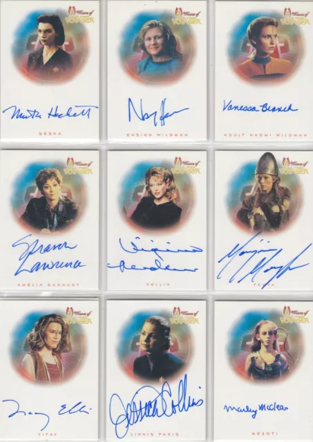 Women of Star Trek Voyager Auto Autograph Card Selection