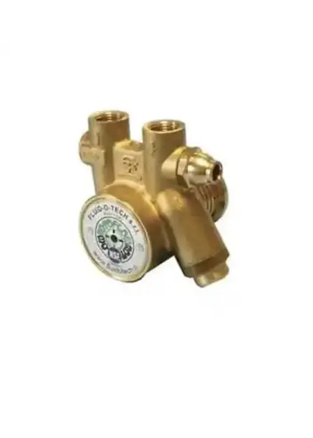 Fluid-O-Tech PB301X Brass Rotary Vane Pump w/ Relief Valve Carbonator Procon NEW