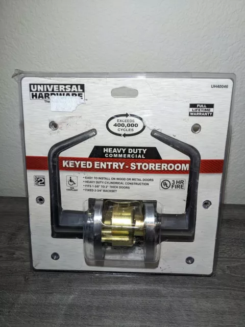 Universal Hardware 2 3/4" Satin Chrome Heavy Duty Commercial Door Lever UH40046