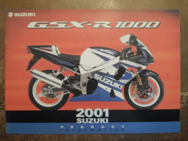 SUZUKI GSX-R 1000 orig 2000 2001 UK Mkt Sales Brochure