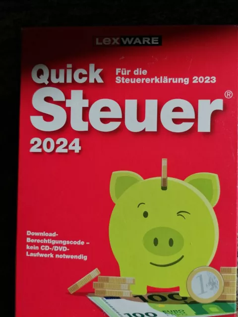 Lexware QuickSteuer 2024 (Code in a Box) für Steuererklärung 2023 (NEU/OVP)