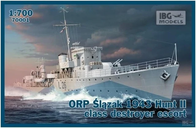 Maquette Plastique IBG 1:700 – H.M.S. Middleton – Destroyer D'escorte Classe Hunt II (1943)