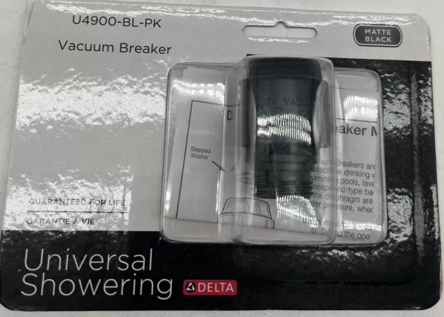 Delta U4900-Bl-PK Vacuum Breakers - Matte Black