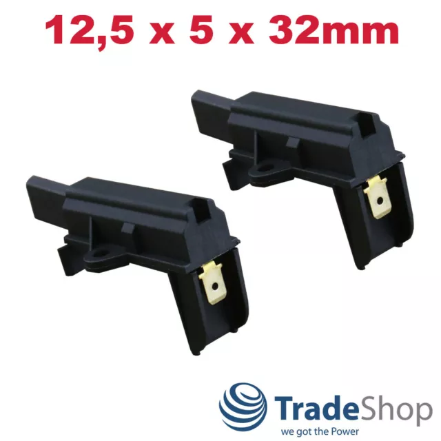 2x Kohlebürsten 5x12,5x32mm für Beko WML51221EI WML61221M WML14080DB WML15040KL 2