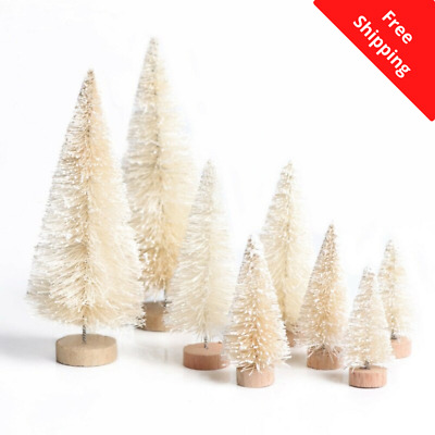 08 Pieces Silver Decorative Simulation Mini Christmas Tree For Indoor Use