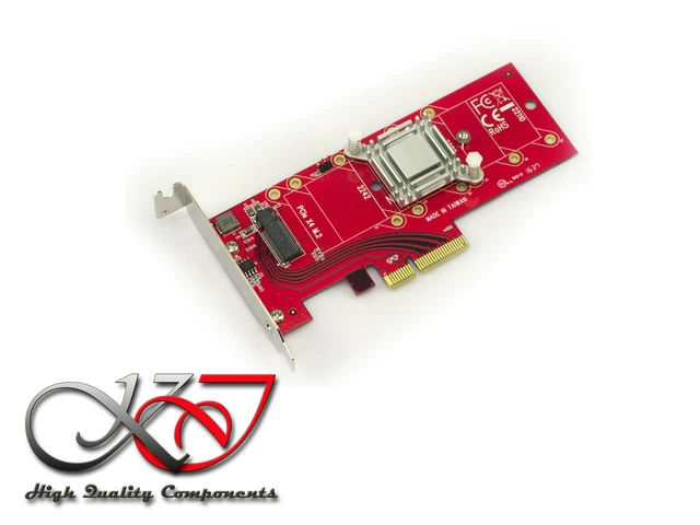 Carte PCIe USB 3.2 20G Type C – 1 Port, ASM3242, 5V 3A, Haute Puissance, Neuve