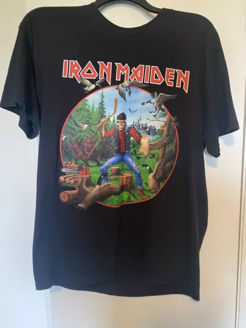 2022 XL Iron Maiden L.O.T.B Canadá World Tour Camiseta