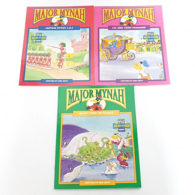 3 x Major Mynah Bundle Lot by Ken Gray Paperback Children's Fiction Books 2002