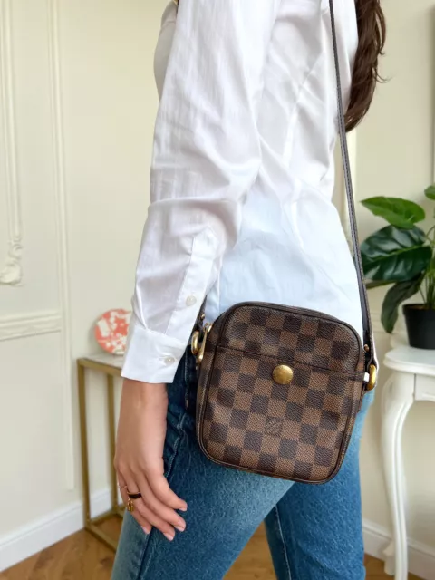 Louis Vuitton Rift Damier Ebene Crossbody Clutch Handbag Purse - Free Shipping 3