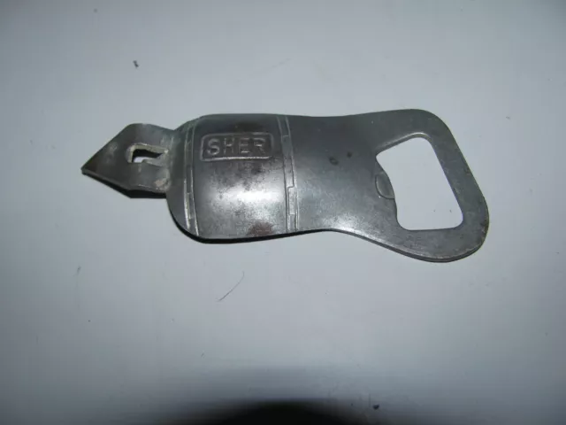 Vintage Sher Drill Advertising Regd Design Bottle Opener In Good Used Condition