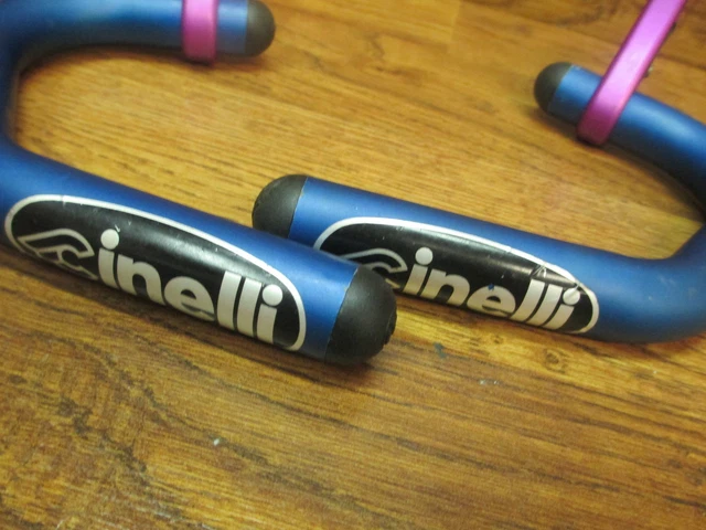 Vintage Cinelli  22.2 Handlebar Bar Ends Extensions - Blue Purple Anodized 3