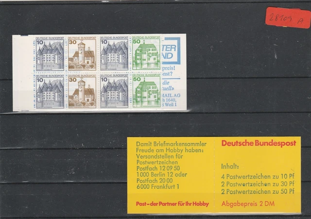 Deutsche Bundespost  Markenheft  postfrisch** 2x  MiNr. 22 k  oZ